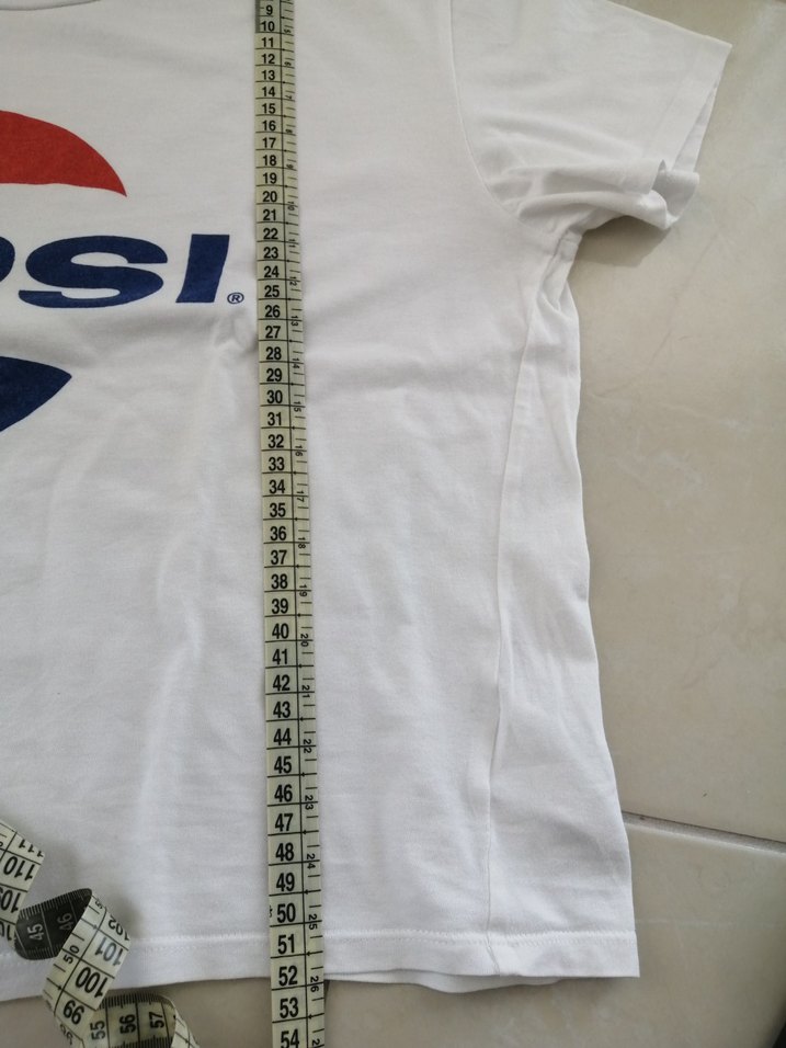 Beyaz PEPSI Baskılı tshırt - Görsel 4