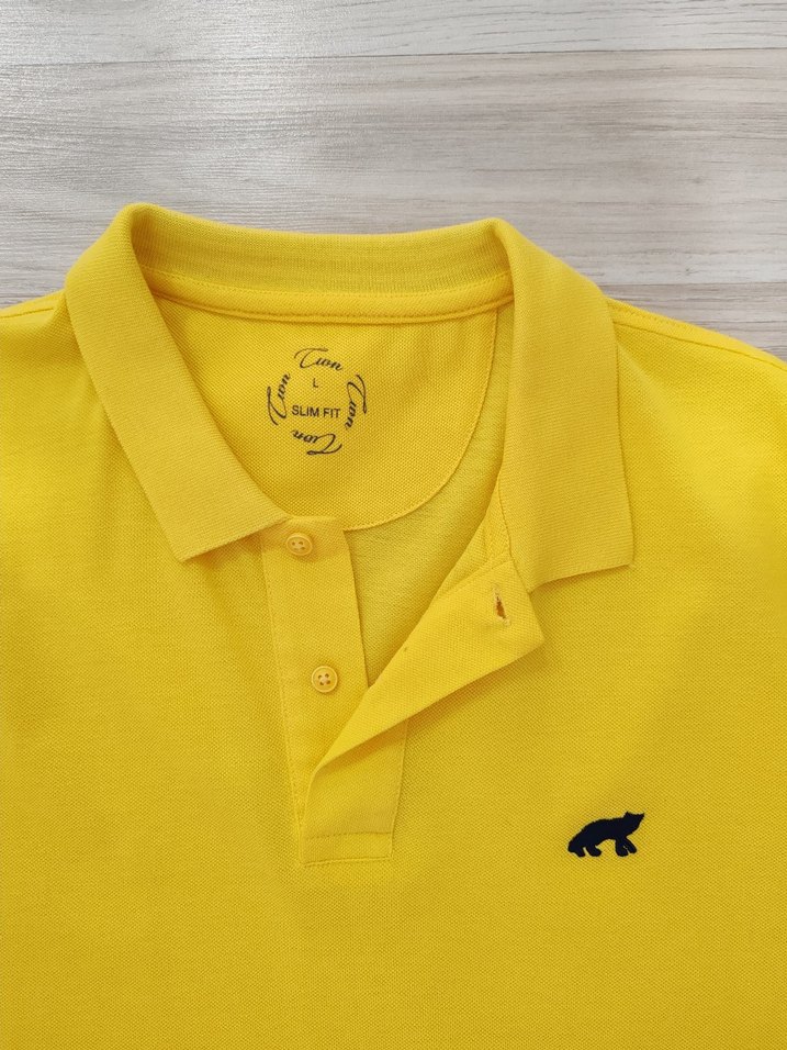 DAMAT TWN Erkek Sarı Polo Yaka Kısa Kollu Tişört - Görsel 2