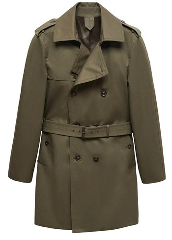 KLASİK SU İTİCİ MANGO TRENÇKOT - Görsel 4