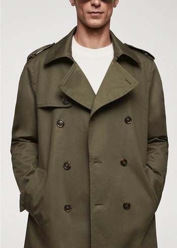 KLASİK SU İTİCİ MANGO TRENÇKOT - Görsel 3