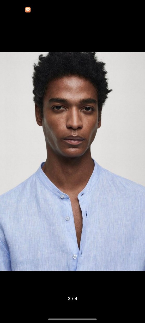 MANGO HAKİM YAKA %100 KETEN GÖMLEK - Görsel 2