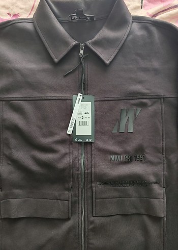 Mavi Pro Fermuarlı Gömlek Yaka Sweatshirt Ceket - Görsel 5