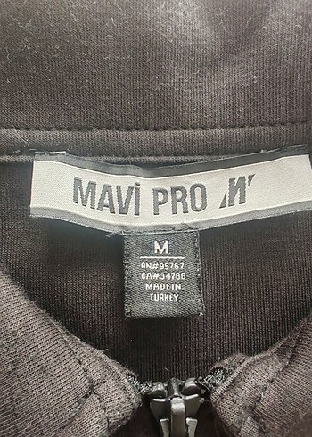 Mavi Pro Fermuarlı Gömlek Yaka Sweatshirt Ceket - Görsel 4