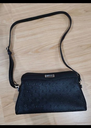 SİLVER POLO DERİ SİYAH ÇANTA - Görsel 4