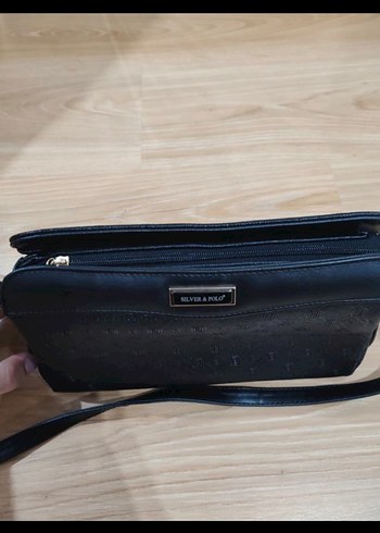 SİLVER POLO DERİ SİYAH ÇANTA - Görsel 5