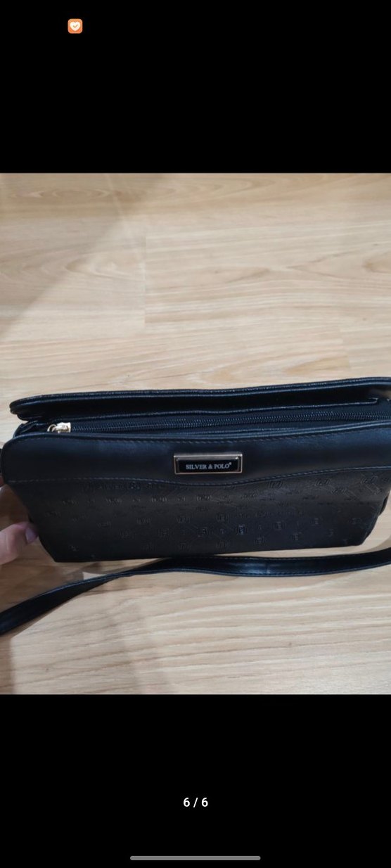 SİLVER POLO DERİ SİYAH ÇANTA - Görsel 5