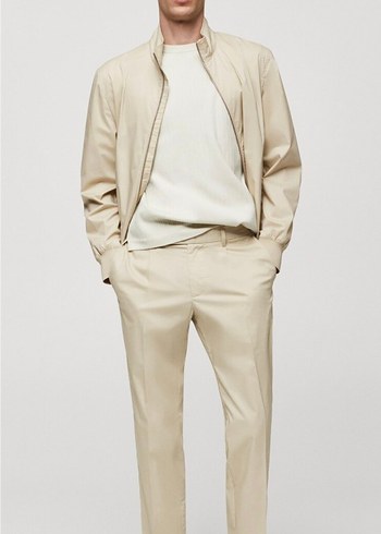 STREÇ FERMUARLI PAMUKLU CEKET - Görsel 2