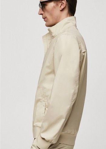 STREÇ FERMUARLI PAMUKLU CEKET - Görsel 5