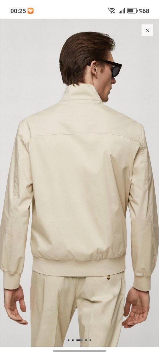 STREÇ FERMUARLI PAMUKLU CEKET - Görsel 3