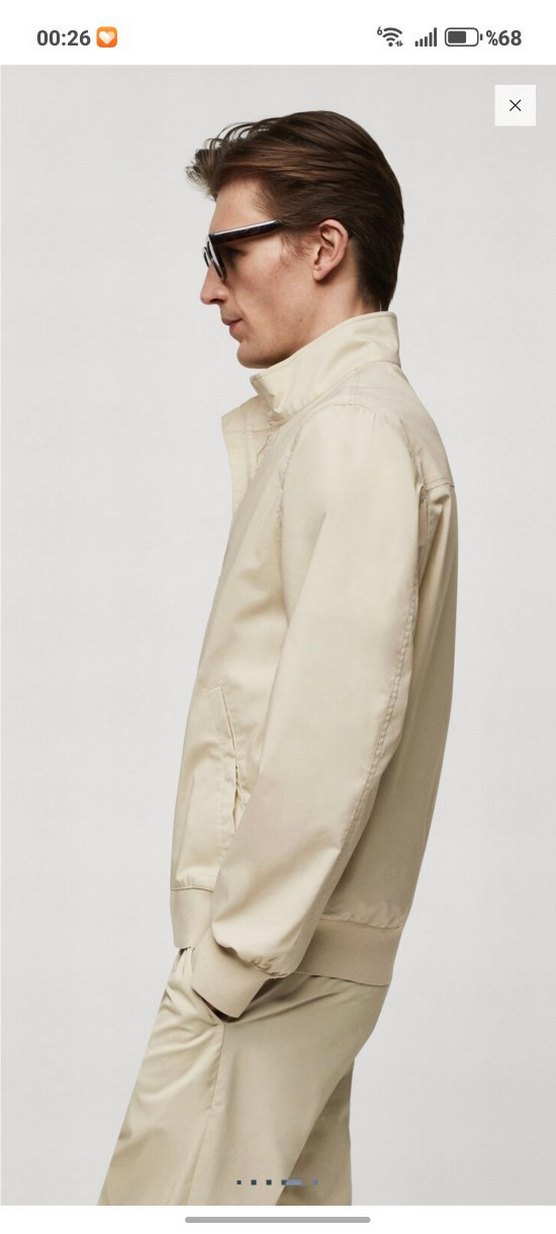 STREÇ FERMUARLI PAMUKLU CEKET - Görsel 5