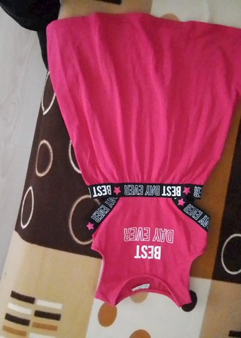 Pembe Kemerli Kız Çocuk Elbise