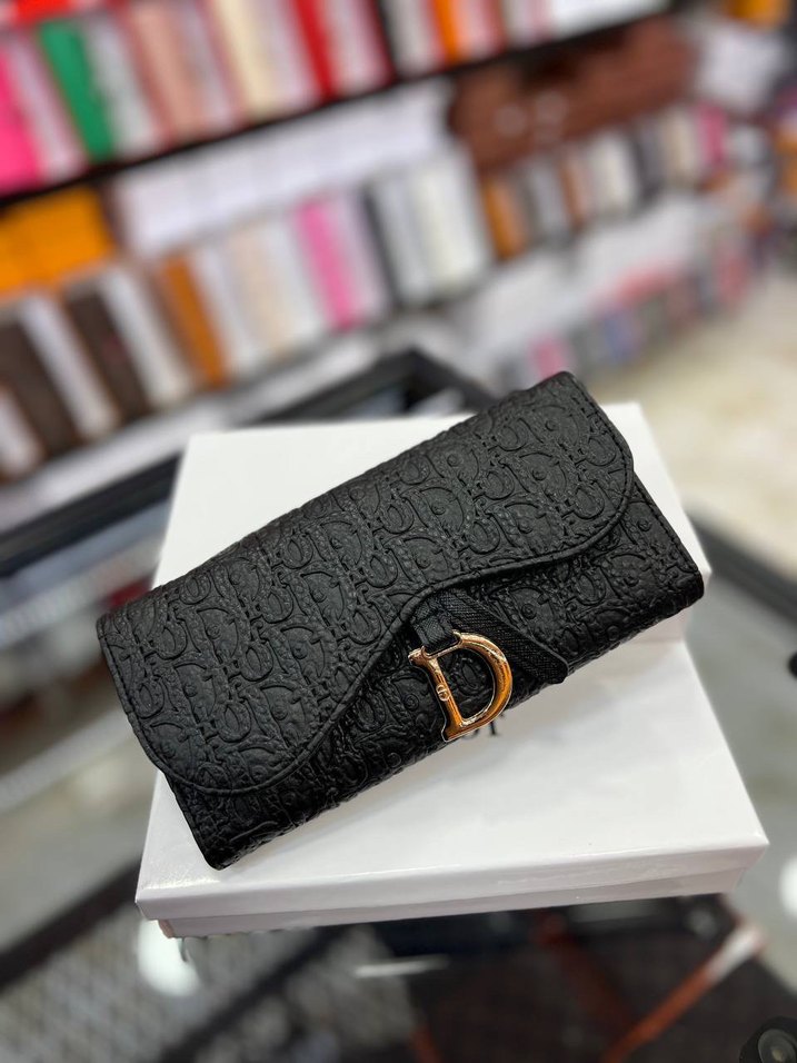 Siyah Monogramlı Uzun Cüzdan — görsel 2/12