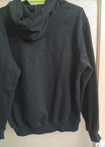 Siyah Kadın Uzun Kollu Sweatshirt - Görsel 4