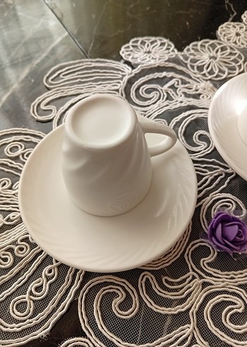 Beyaz Seramik 2'li Fincan Takımı - Görsel 7