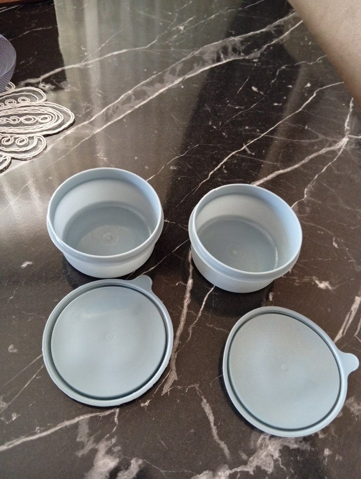 Plastik ikili kapaklı saklama kabı - Görsel 2