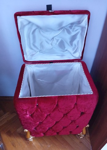 Bordo Parlak Makyaj Organizeri - Görsel 4