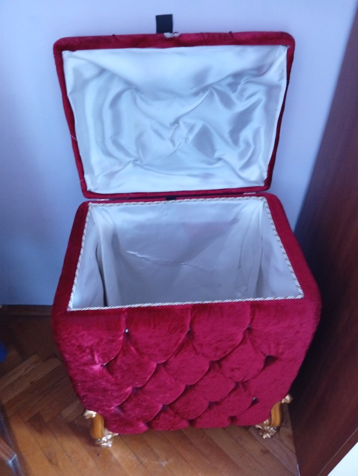 Bordo Parlak Makyaj Organizeri - Görsel 4