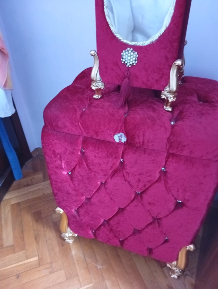 Bordo Parlak Makyaj Organizeri - Görsel 3