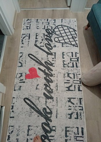 Gri Baskılı Counterculture Halı - Görsel 2