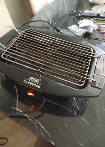 Siyah Elektrikli Barbekü Izgara AKSU - Görsel 2