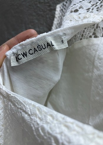 Dantel Detaylı Beyaz Bohem Mini Elbise - Görsel 5