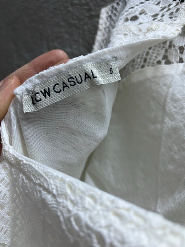 Dantel Detaylı Beyaz Bohem Mini Elbise - Görsel 5