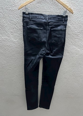 Siyah Kemer Detaylı Kadın Skinny Jean - Görsel 5