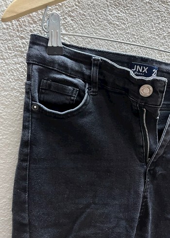 Siyah Kemer Detaylı Kadın Skinny Jean - Görsel 3