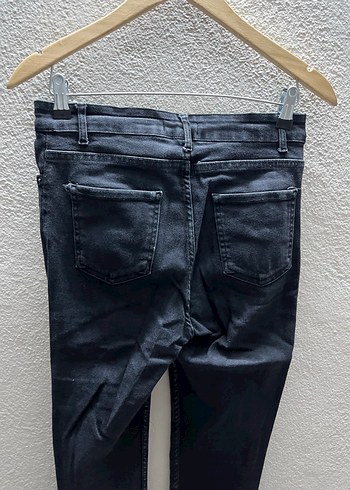 Siyah Kemer Detaylı Kadın Skinny Jean - Görsel 6