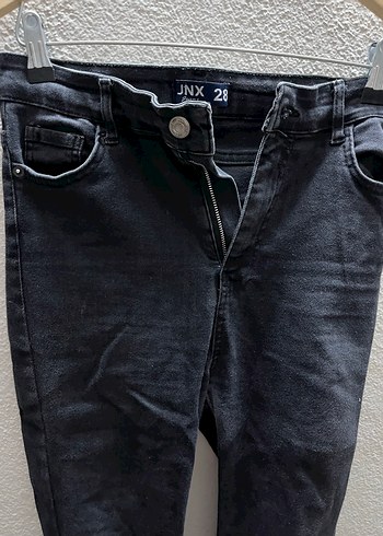 Siyah Kemer Detaylı Kadın Skinny Jean - Görsel 2