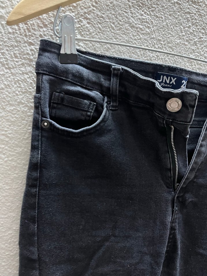 Siyah Kemer Detaylı Kadın Skinny Jean - Görsel 3