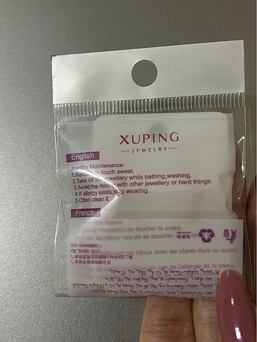swarovski XUPING Çelik küpe