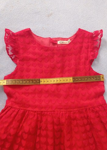 Koton Kids koton kids Kız Çocuk Kırmızı Fırfırlı Elbise