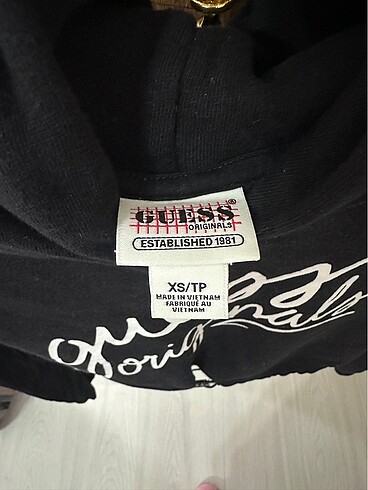 xs Beden Orijinal Guess Crop Sweatshirt