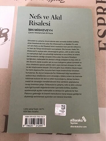 Nefs ve Akıl risalesi