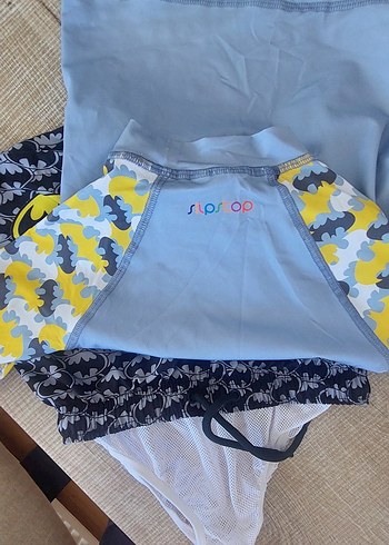 slipstop Batman Baskılı Erkek Çocuk Mayo Takımı - Görsel 5