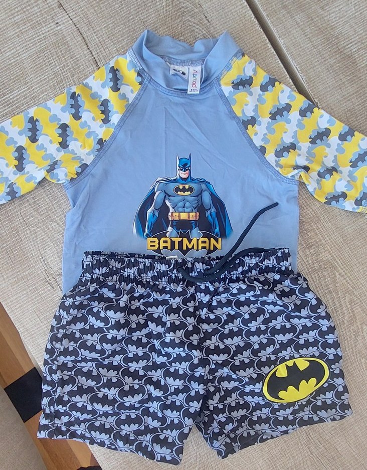 slipstop Batman Baskılı Erkek Çocuk Mayo Takımı - Görsel 4