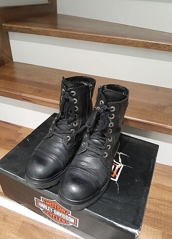 36 Beden siyah Renk Harley Davidson Bayan Tums Bot