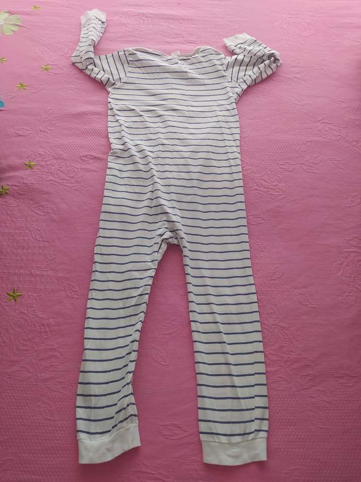 Çizgili Uzun Kollu tulum - Görsel 2