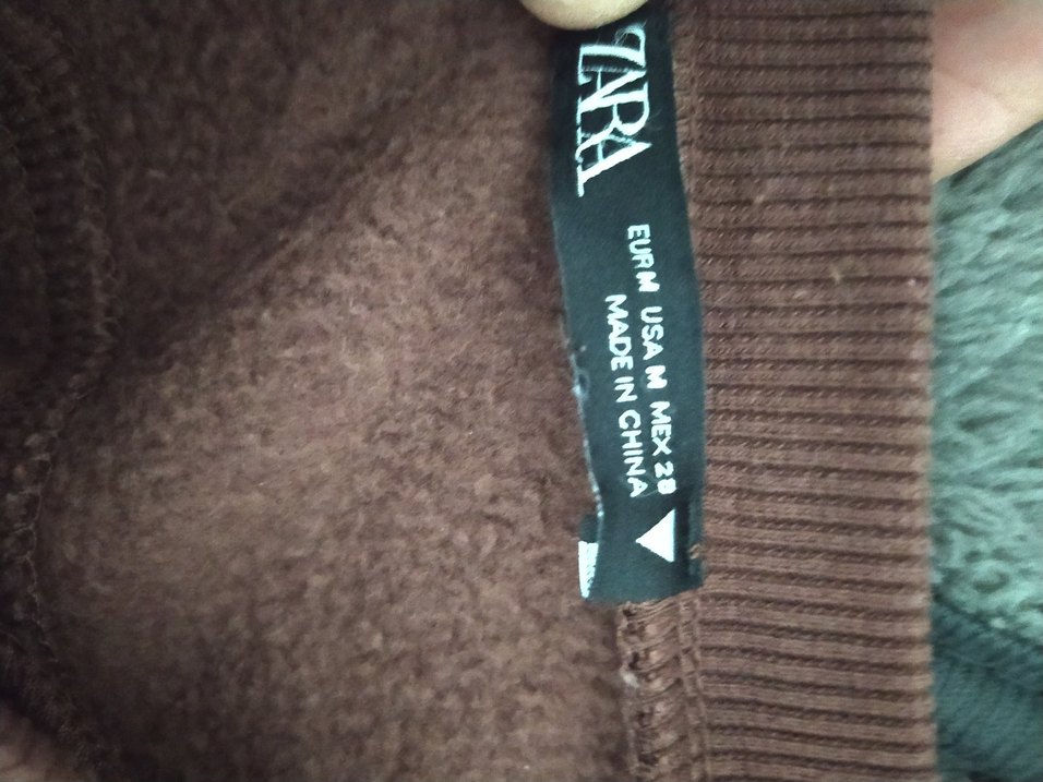 Kadın Kahverengi Oversize Sweatshirt - Görsel 3