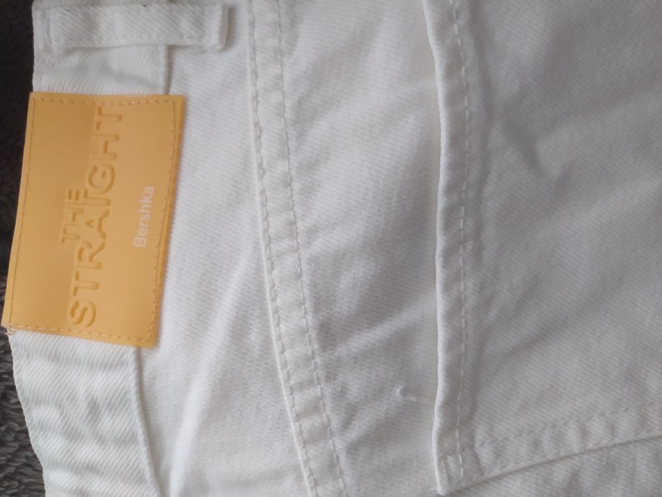 Beyaz Midi Boy Regular Fit Kadın Kot Pantolon - Görsel 3