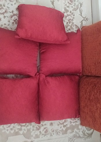 Canlı Kırmızı Modern Dekoratif Yastıklar - Görsel 3