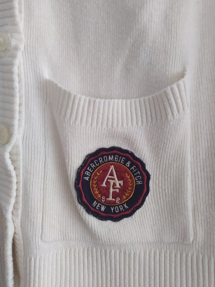 Düğmeli Beyaz Kadın Midi Hırka - Görsel 3