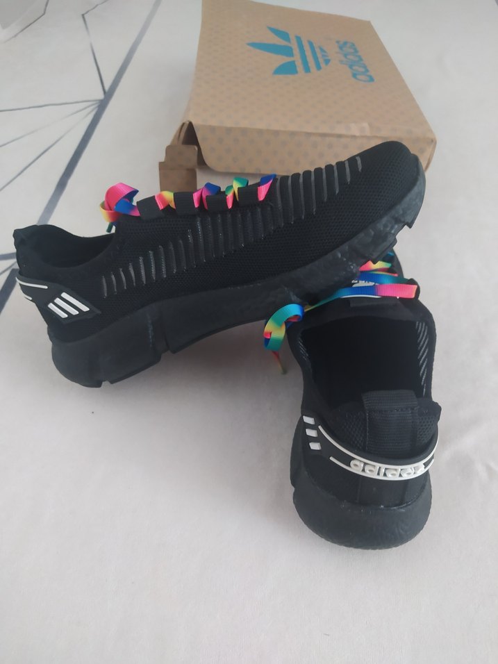 Renkli Bağcıklı bayan Spor Ayakkabısı - Görsel 3