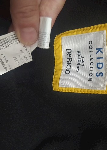 Erkek Çocuk Sarı Fermuarlı Mont - Görsel 5