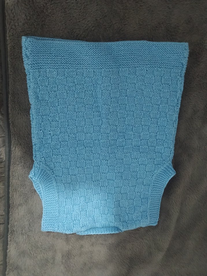 Mavi Erkek Çocuk Örgü Süveter - Görsel 2