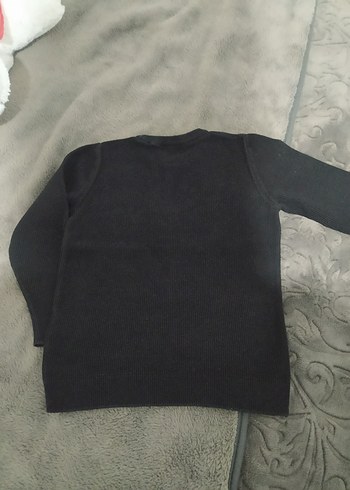 Erkek Siyah Triko Sweatshirt - Görsel 2