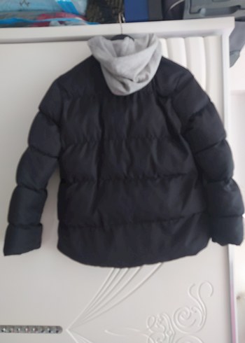 Düğmeli Siyah Kadın Kışlık Mont - Görsel 2