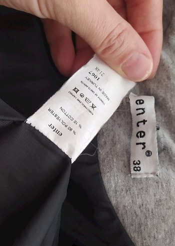 Düğmeli Siyah Kadın Kışlık Mont - Görsel 6