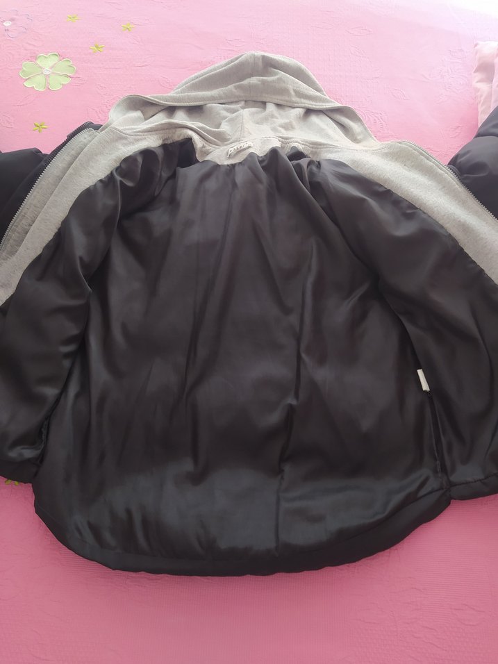 Düğmeli Siyah Kadın Kışlık Mont - Görsel 5